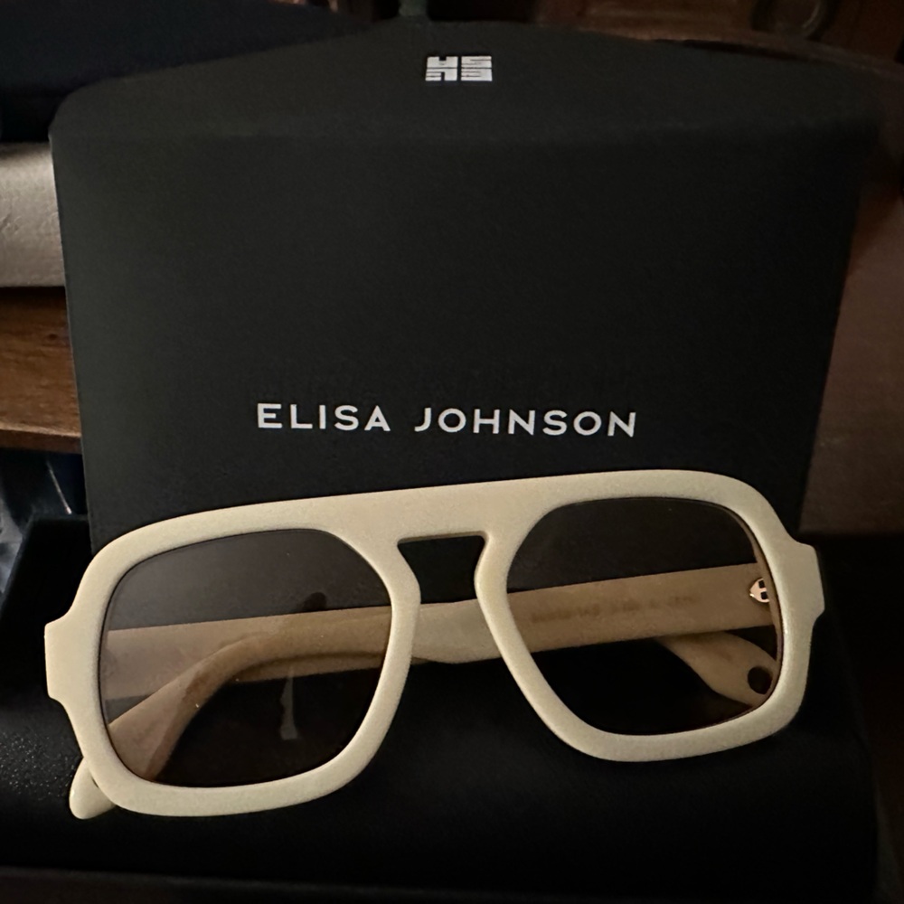Elisa Johnson Cream Sunglasses